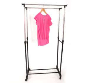 Black Sole Pole Double Pole Up And Down Telescopic Belt Shoe Rack Drying Rack