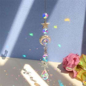 1pc; Colorful Crystals Suncatcher Hanging Sun Catcher With Chain Pendant Ornament Crystal Balls For Window Home Garden Christmas Day Party Weddin