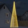 Christmas Tree Light on Flagpole 3000 LEDs Warm White 315"