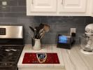NEW Zee Brown Glass Cutting Board Decorative Tempered Glass Kitchen Cutting and Serving Board Large Size Chopping Board
