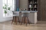 COOLMORE Swivel Bar Stools with Backrest Footrest ,with a fixed height of 360 degrees