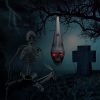 Halloween Decorations,Halloween Skull Decor Outdoor and Indoor,20" Halloween Skeleton Voice Activated Decorations with LED Red Eyes&Fake Spider