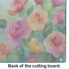 NEW Roses in Watercolor Glass Cutting Board Decorative Tempered Glass Kitchen Cutting and Serving Board Large Size Chopping Board