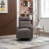 JiaDa Upholstered Swivel Glider.Rocking Chair for Nursery in Dark Grey.Modern Style One Left Bag