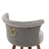 COOLMORE Swivel Bar Stools with Backrest Footrest ,with a fixed height of 360 degrees
