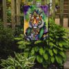 Tiger the King of Mardi Gras Garden Flag Mailbox Flag Decorative Yard Flag Banner Outside Patio Artwork Yard Flower Beds, Garden Size, Multicolor