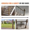 VEVOR Staircase Metal Balusters, 44'' x 1/2" Galvanized Steel Decorative Banister Spindles, 10 Pack Deck Baluster with Hollow Twists