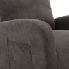 JiaDa Upholstered Swivel Glider.Rocking Chair for Nursery in Dark Grey.Modern Style One Left Bag