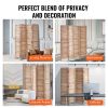 VEVOR Wood Room Divider, 4 Panel Wood Folding Privacy Screen, 66.9 Inches Tall Indoor Louvered Wooden Partition, Portable Decoration Screen