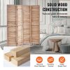 VEVOR Wood Room Divider, 4 Panel Wood Folding Privacy Screen, 66.9 Inches Tall Indoor Louvered Wooden Partition, Portable Decoration Screen