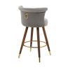 COOLMORE Swivel Bar Stools with Backrest Footrest ,with a fixed height of 360 degrees