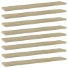 Bookshelf Boards 8 pcs Sonoma Oak 23.6"x3.9"x0.6" Engineered Wood