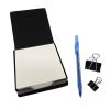 Brook Trout PU Leather Note Paper Holder with Artist-Designed Cover, Desk Accessory, Office Gift