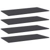 Bookshelf Boards 4 pcs Gray 31.5"x7.9"x0.6" Engineered Wood