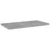 Bookshelf Boards 8 pcs Concrete Gray 15.7"x7.9"x0.6" Engineered Wood