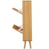 VEVOR Shoe Cabinet with 2 Flip Drawers, Shoe Storage Cabinet for Entryway, Free Standing Shoe Storage Organizer with Rattan Doors for Heels, Boots