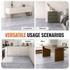 VEVOR Self Adhesive Vinyl Floor Tiles 36 x 6 inch, 20 Tiles 0.62mm Thick Peel & Stick, Light Gray Wood Grain DIY Flooring for Kitchen, Dining Room