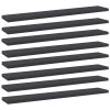 Bookshelf Boards 8 pcs Gray 23.6"x3.9"x0.6" Engineered Wood