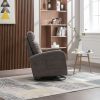 JiaDa Upholstered Swivel Glider.Rocking Chair for Nursery in Dark Grey.Modern Style One Left Bag