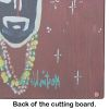 NEW Zee Brown Glass Cutting Board Decorative Tempered Glass Kitchen Cutting and Serving Board Large Size Chopping Board