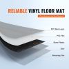 VEVOR Self Adhesive Vinyl Floor Tiles 12 x 12 inch, 50 Tiles 1.5mm Thick Peel & Stick, White Marble Texture DIY Flooring for Kitchen, Dining Room
