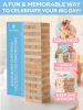 Wedding Guest Book Alternative 75 pcs Wooden Block Guest Book for Wedding Sign in Wedding Decorations for Reception Unique Wedding Book with 4 Color S