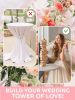 Wedding Guest Book Alternative 75 pcs Wooden Block Guest Book for Wedding Sign in Wedding Decorations for Reception Unique Wedding Book with 4 Color S