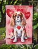 Cavalier Spaniel My Valentine Garden Flag Mailbox Flag Decorative Yard Flag Banner Outside Patio Artwork Yard Flower Beds, Garden Size, Multicolor