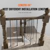 VEVOR Staircase Metal Balusters, 44'' x 1/2" Galvanized Steel Decorative Banister Spindles, 10 Pack Deck Baluster with Hollow Twists