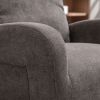 JiaDa Upholstered Swivel Glider.Rocking Chair for Nursery in Dark Grey.Modern Style One Left Bag