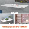 VEVOR Wall Mounted Folding Table, 47.24" x 19.69" Wall Mount Drop Leaf Table, Floating Desk with Iron Bracket, Fold Down Desk for Small Spaces