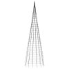 Christmas Tree Light on Flagpole 3000 LEDs Warm White 315"