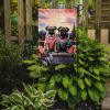Pug Two Hearts Garden Flag Mailbox Flag Decorative Yard Flag Banner Outside Patio Artwork Yard Flower Beds, Garden Size, Multicolor
