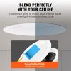 VEVOR 4 PCs 6.5'' Bluetooth in Ceiling Speakers, 150W, Flush Mount Ceiling & in-Wall Speaker System with 8Œ©Impedance 89dB Sensitivity