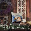 Eagle Throw Pillow Machine Washable, Indoor Outdoor Decorative Pillow for Couch, Bed or Patio, 14Hx14W