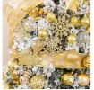 100pcs Christmas Snowflake Ornaments, Plastic Glitter Snow Flakes Ornaments for Christmas Tree
