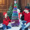 LED Lights Collapsible Christmas Tree Light with Remote App Control IP65 Waterproof Customized Multi-Color Mode Timer Setting Work with Alexa Google