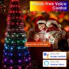 LED Lights Collapsible Christmas Tree Light with Remote App Control IP65 Waterproof Customized Multi-Color Mode Timer Setting Work with Alexa Google