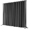 VEVOR Room Divider, 8 ft x 10 ft Portable Panel Room Divider with Wheels Curtain Divider Stand, Room Divider Privacy Screen for Office, Bedroom
