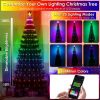 LED Lights Collapsible Christmas Tree Light with Remote App Control IP65 Waterproof Customized Multi-Color Mode Timer Setting Work with Alexa Google